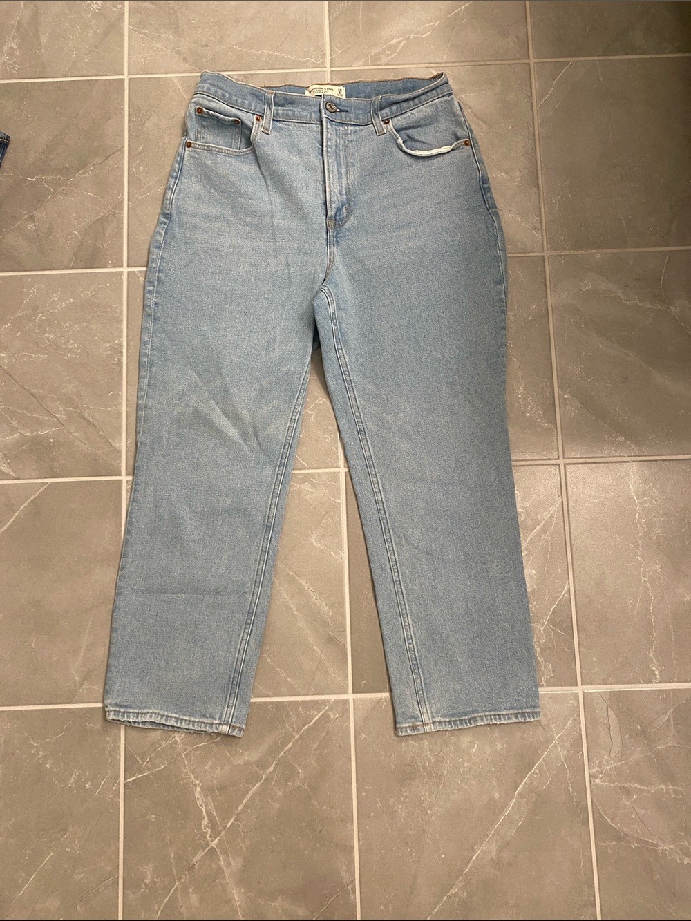 Abercrombie & Fitch Light Wash Straight Leg Jeans